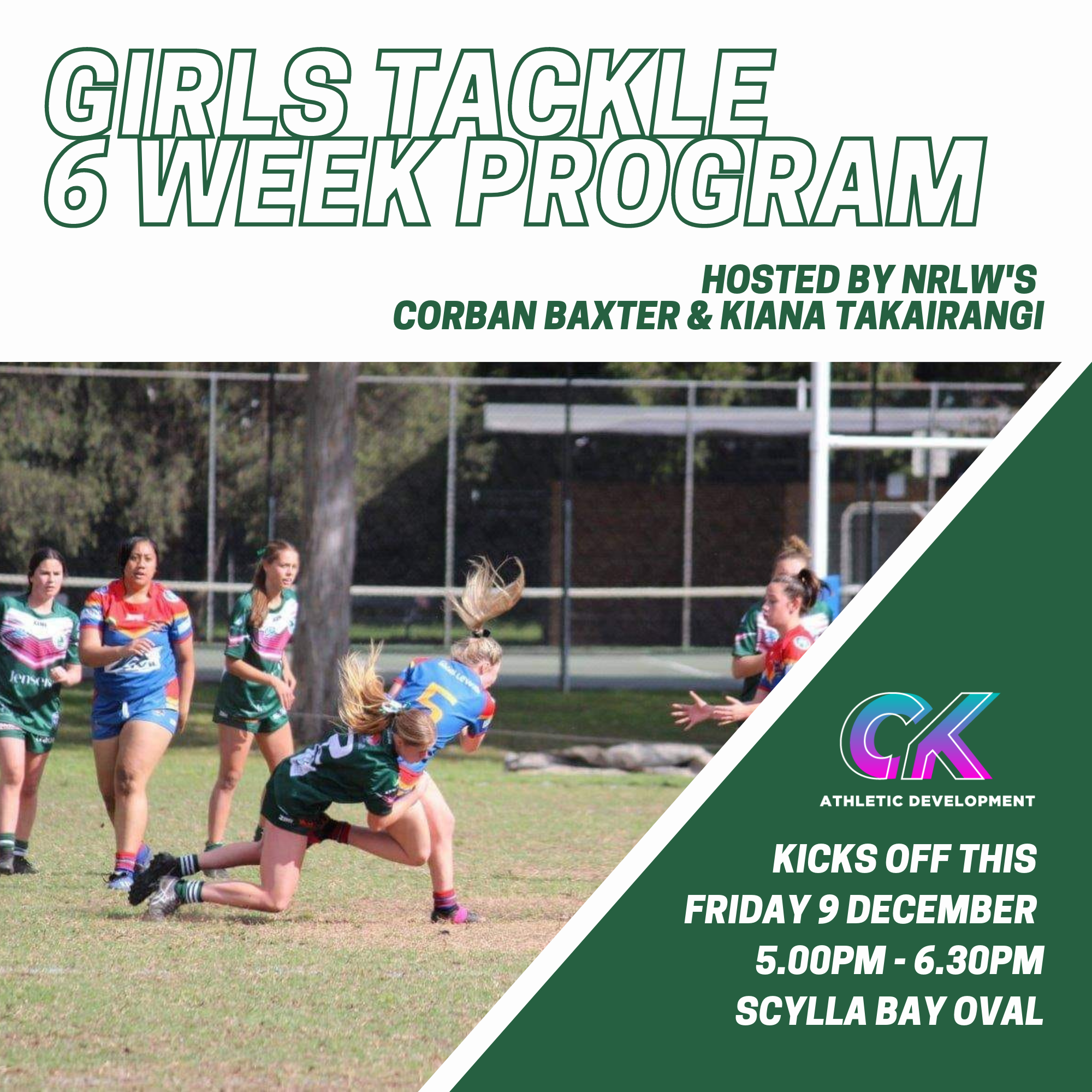 Como Crocs 6 week girls tackle program