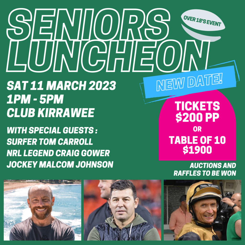 Seniors luncheon NEW DATE