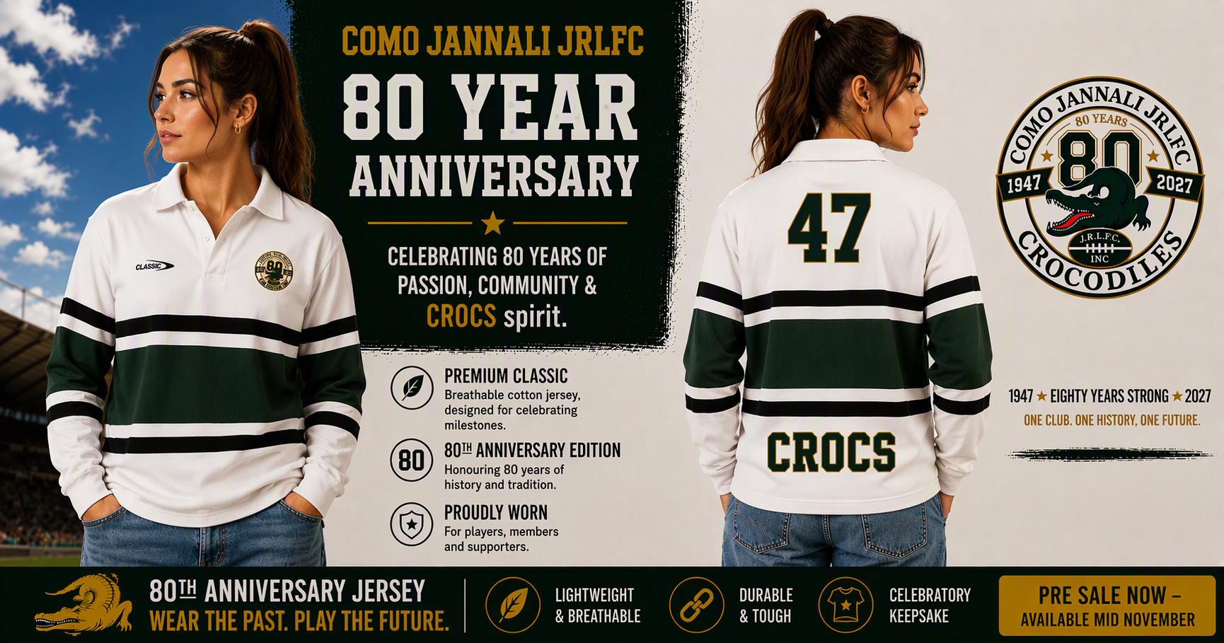 80th Anniversary Jersey - Limited edition (White) - Image 2