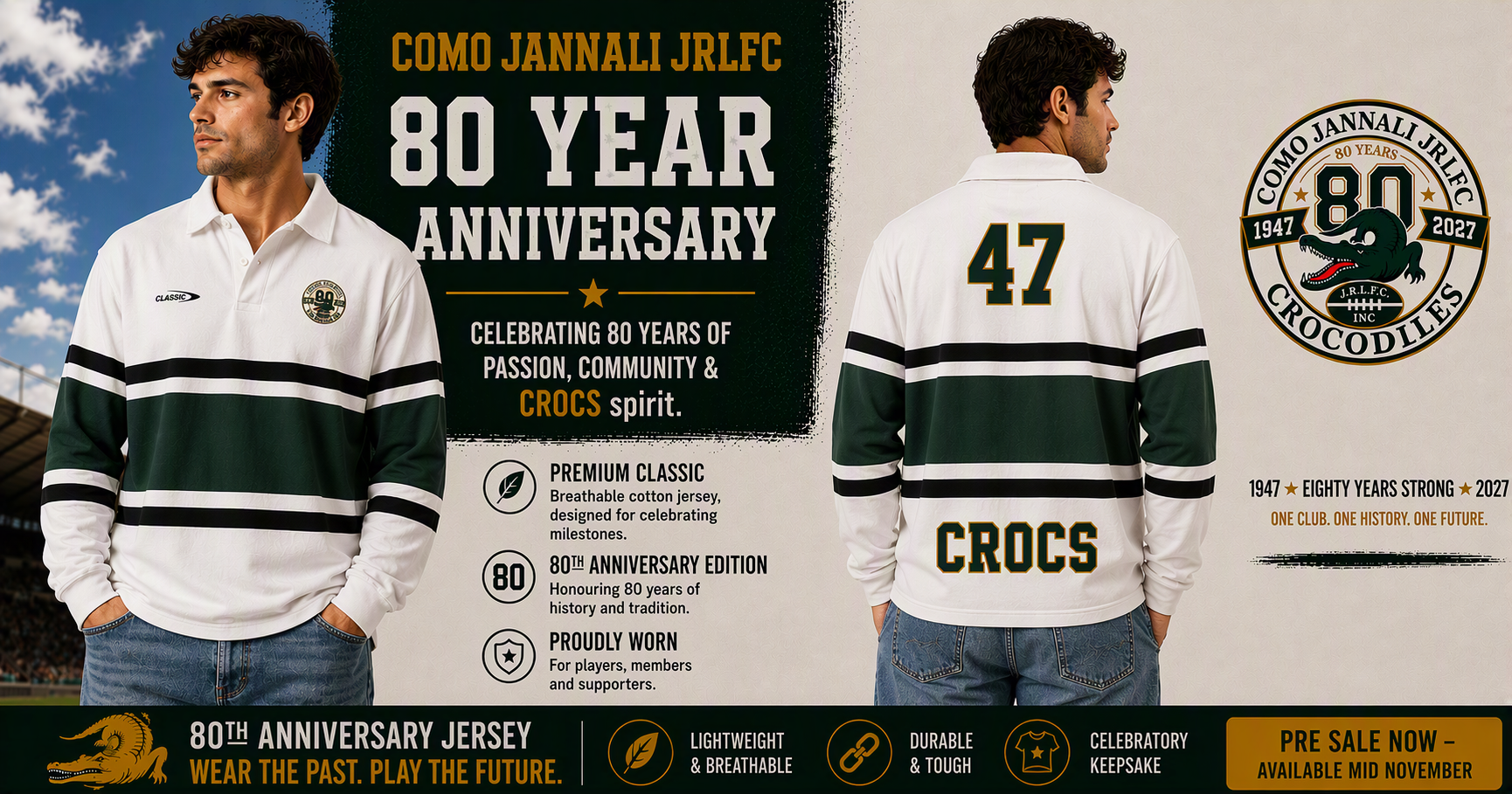 80th Anniversary Jersey - Limited edition (White) - Image 3